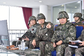 김명수 합참의장, 해병대 제2사단 군사대비태세 현장점검('24. 11. 4. 월)